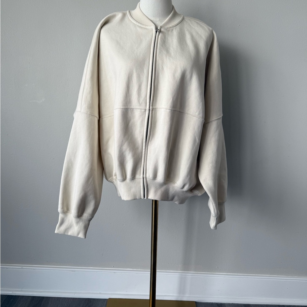 Zara Off-White Casual Jacket